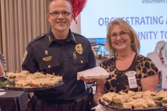 Chief Tom Lewis with TEAM volunteer Nancy Morris.reduced