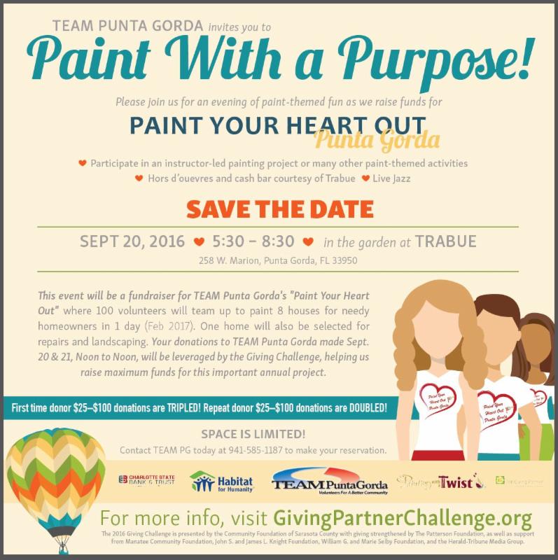 Paint with a Purpose Team Punta Gorda Volunteers For A Better Community