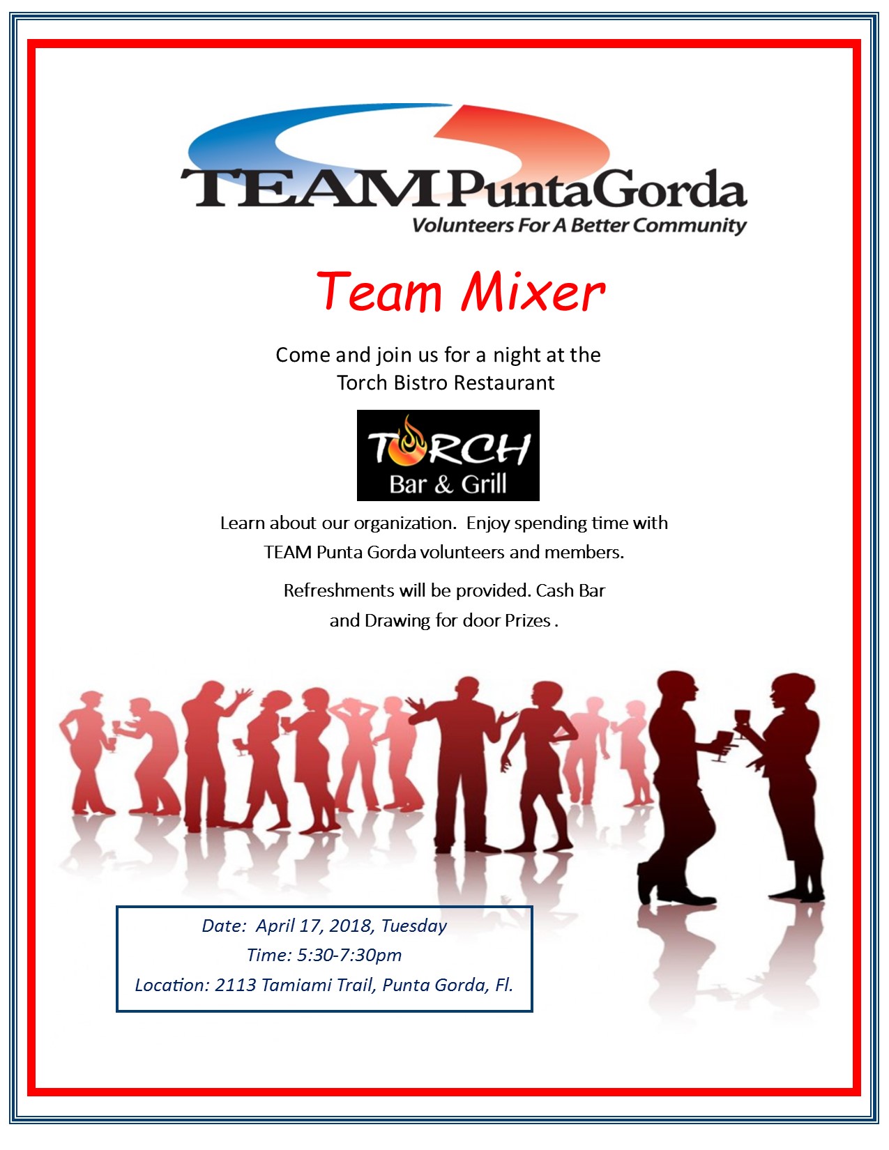 Vær modløs Gør gulvet rent Vellykket April Mixer - Team Punta Gorda Volunteers For A Better Community
